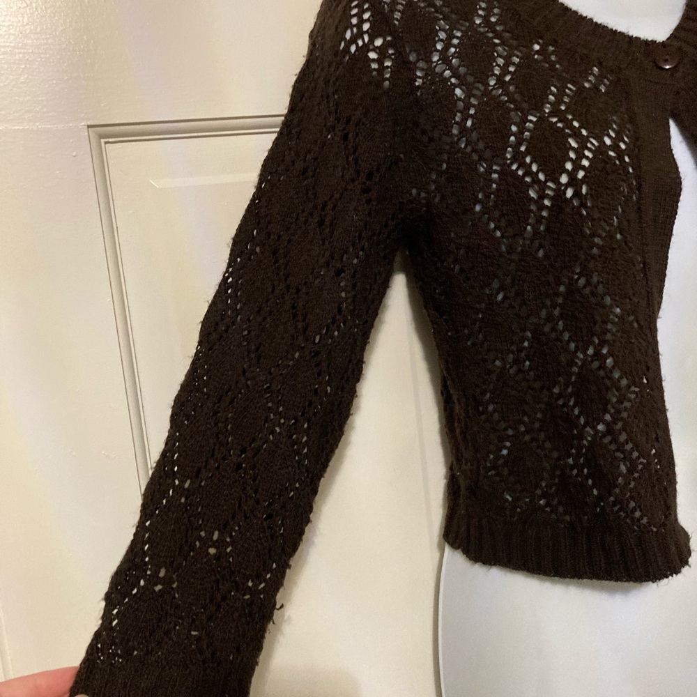 BellanBlue Chocolate Knit Women's Shrug - Picture 2 of 4